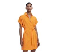 Vestido camisero bajo troquelado