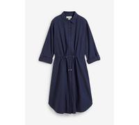 Vestido camisero de mezcla de lino y algodón 50