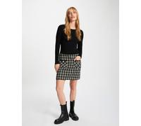 Vestido corto ajustado negro mujer 34