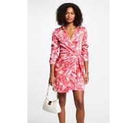 Vestido corto cruzado Mujer Talla 38. Color Otros