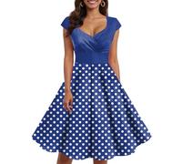 Vestido corto de cóctel vintage de los años 50, vestido de cóctel retro de los años 50, vestido de cóctel para mujer, vestidos para iglesia, talla L, cuello barco, sin mangas, blusa vintage para mujer