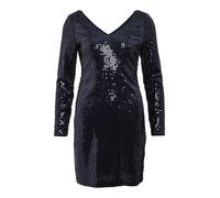 Vestido corto de lentejuelas VILA para mujer, forrado, elegante para fiesta de n