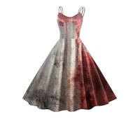 Vestido corto de los años 50 para mujer, estilo retro, vintage, de los años 50, con mangas abombadas, para cóctel, rockabilly, swing, vestido de mujer, color verde, maxi, sin mangas, floral, fruncido