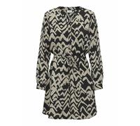 Vestido corto de manga larga Mujer Talla S. Color Negro