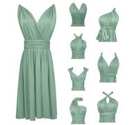 Vestido corto de mujer con diseño de infinito, midi multivía, vestido de dama de honor, elegante, maxi, vestido de cóctel, vestido de noche, boda, invitado, fiesta, graduación, convertible, largo