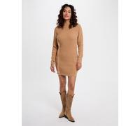 Vestido corto de punto beige mujer L