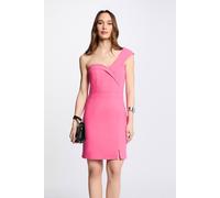 Vestido corto entallado Mujer Talla 36. Color Rosa