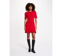 Vestido corto entallado rojo mujer L