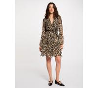 Vestido corto estampado multicolor mujer 38