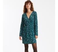 Vestido corto estampado. Talla 34. Color Estampado Verde