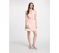 Vestido corto holgado rosa claro mujer 44