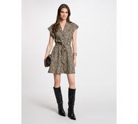 Vestido corto vaquero multicolor mujer 42