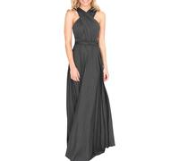 Vestido cruzado multiposición para mujer, sexy, sin espalda, vestido largo de noche, vestido de graduación, infinito, tirantes delgados, largo, elegante, boda, cóctel, fiesta, longitud hasta el suelo