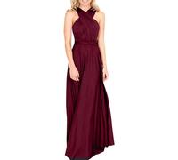 Vestido cruzado multiposición para mujer, sexy, sin espalda, vestido largo de noche, vestido de graduación, infinito, tirantes delgados, largo, elegante, boda, cóctel, fiesta, longitud hasta el suelo