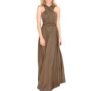 Vestido cruzado multiposición para mujer, sexy, sin espalda, vestido largo de noche, vestido de graduación, infinito, tirantes delgados, largo, elegante, boda, cóctel, fiesta, longitud hasta el suelo