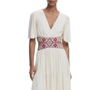 Vestido cut-out bordados