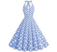 Vestido de año 50 mujer vintage Rockabilly vestido año 60 70 1950's verano charleston años 50s vestido pin up ceremonia verano vestido de fiesta Audrey Hepburn estilo dama de honor boda vestido mujer