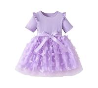 Vestido de año de 50 niñas, vestidos para niños, bebé, niña, comunión, elegante, vestido de fiesta, carnaval, encaje, plisado, traje de noche de Tullerobe cómodo, ropa para boda vestida