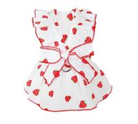 Vestido De Arnés Para Gatos, Arnés De Vestir Para Perros Pequeños, Lindo vestido floral con arnés para perros, Vestido con pajarita y hebilla con cordón, transpirable, para niñas, perros pequeños y ga