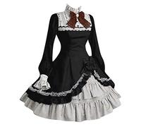 Vestido de Bowtie Disfraces de Cosplay Sleeve Lady Long Lace con el vestido de mujeres bow Disfraz De Cosplay De Grell Sutcliff Furries Traje Cosplay Cuerpo Completo