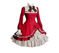 Vestido de Bowtie Disfraces de Cosplay Sleeve Lady Long Lace con el vestido de mujeres bow Disfraz De Cosplay De Grell Sutcliff Furries Traje Cosplay Cuerpo Completo