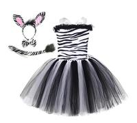 Vestido de cosplay de la jungla para niñas: estampado animal, disfraz, ropa de disfraces de Halloween, ropa temática, disfraz de fiesta de vida silvestre | Lindo vestido teatral para evento de cumplea