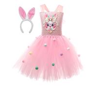 Vestido de de conejo: ropa navideña floral de primavera, disfraz de personaje infantil, trabajo con imágenes de piedras preciosas brillantes | Boutique para niños pequeños Ropa dominical Juego