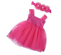 Vestido De De Recién Nacido Transpirable Con Banda Para La Cabeza Malla Transpirable Mesh Vestido No Irritante Ropa Bebé Para Fotografía Y Fiestas Casa Fotos Infantil