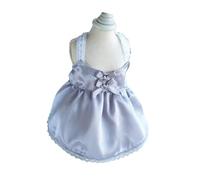 Vestido de encaje para mascotas, falda de bowknot para mascotas, princesa, elegante, camiseta de playa, influenciador, mismos, accesorios de poliéster