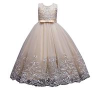 Vestido de encaje para niña de 128 invierno, para bodas, damas de honor, desfiles, fiestas, formales, largos, para primer cumpleaños, baile, graduación, calendario de adviento juvenil, b, 140