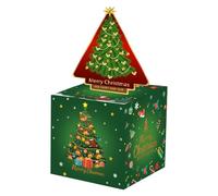 Vestido de evento para niñas, caja de Feliz Navidad, soporte rojo con tarjeta extraíble, juego de horizonte de eventos (AD, talla única)