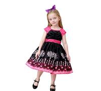 Vestido de Fiesta con Estampados Halloween sin Mangas para niñas Trajes Mujer