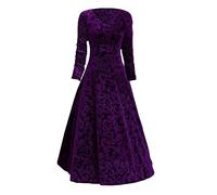 Vestido de fiesta formal con cuello en V para mujer, vestido elegante de manga 3/4, vestido largo de cintura imperio, dama de honor, boda, vestido encantador para mujer, vestido de fiesta de