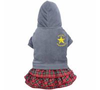 Vestido de foro polar para perros "Star" gris, talla XS - 70% Dto.