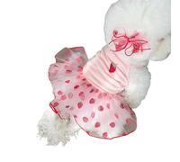 Vestido de fresa para mascotas, falda con volantes, ropa de vestir, elegante, camiseta de playa, influenciador, mismos, accesorios, fresa