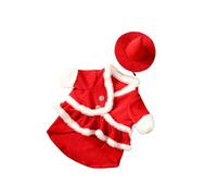 Vestido de gansos de punto con temática navideña, suéter cálido hecho a mano, decoración de fiesta de vacaciones, punto rojo, atuendo de animales de Papá Noel, suministros de fiesta de gansos de