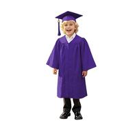 Vestido de graduación conjunto para niños, Toga con borlas Sombrero Disfraces de graduación Toga para niños Guardería Disfraz Decorado Estudiantes elemental Medios Línea Disfraces de espectáculo 5-10