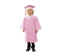 Vestido de graduación conjunto para niños, Toga con borlas Sombrero Disfraces de graduación Toga para niños Guardería Disfraz Decorado Estudiantes elemental Medios Línea Disfraces de espectáculo 5-10
