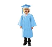 Vestido de graduación conjunto para niños, Toga con borlas Sombrero Disfraces de graduación Toga para niños Guardería Disfraz Decorado Estudiantes elemental Medios Línea Disfraces de espectáculo 5-10