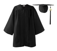 Vestido de graduación y gorra, gorra y bata de niños, Bata de graduación cómodo Tassel Juego para niños, Conjuntos de uniformes elegantes, ropa de rendimiento, disfraz de posgrado para la escuela prim