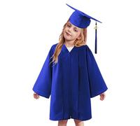 Vestido de graduación y gorra, gorra y bata de niños,Bata de graduación cómodo Tassel Juego para niños - Disfraz de posgrado elegante 2025, Uniformes establece ropa de rendimiento para la escuela prim