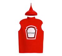 Vestido de Halloween - Adorable disfraz de mostaza para niños | Suave y divertido vestido de comida, para niños y niñas Festival Party Cosplay Disfraz de espectáculo de escena para niños de 4 a 12