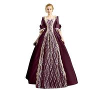 Vestido De Halloween Para Mujer GóTico Con Mangas Trompeta Noche Ribete Ropa Punk Disfraz Adulto Disfraces Carnaval Cosplay
