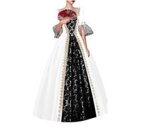 Vestido De Halloween Para Mujer Vestidos Vintage Medievales Renacentista Medieval Disfraz Carnaval Trajes Adultos Vendaje