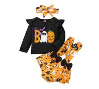 Vestido De Halloween Para NiñOs NiñAs Calabaza Traje Ropa Mono Unisex Linda Disfraz Bebé Conjuntos BebéS
