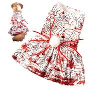 Vestido de Halloween para Perros - Ropa para Perros, Traje De Araña Para Mascotas | Vestido De Cachorro Sangriento, Spooky Doggie Holiday Kirts Fiesta Traje De Fiesta