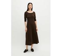 Vestido de jersey acampanado Burnt Coffee L