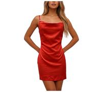 Vestido de lentejuelas para mujer, sin mangas, cuello en V, años 20, elegante, para carnaval, fiesta, con flecos, vestido de baile latino, vestido de fiesta con flecos, vestido de baile, Rojo-b, XL