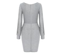 Vestido de lentejuelas para mujer, vestido de fiesta para mujer, sexy, club, manga con flecos, vestido de noche, cuello en V, vestido de fiesta, carnaval, Nochevieja, tallas grandes, vestido de cóctel