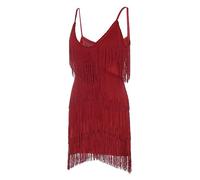 Vestido de los años 20 para mujer Gatsby 1920, vestidos para mujer negros y rojos, vestido de flecos para mujer, vestido de baile Flapper, vestido corto Charleston, disfraz de carnaval, con tirantes